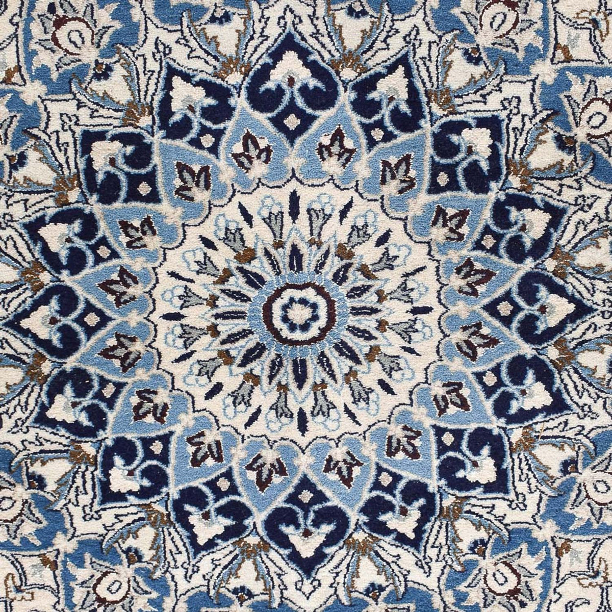 Perzisch tapijt - Nain - Koninklijk - 404 x 390 cm - crème