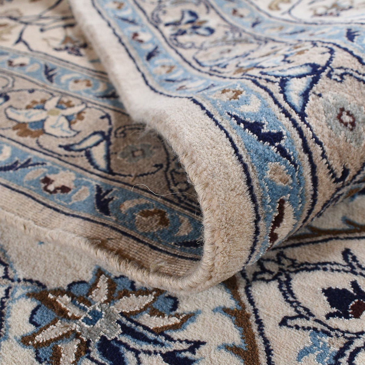 Perzisch tapijt - Nain - Koninklijk - 404 x 390 cm - crème