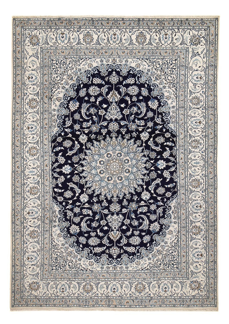 Perzisch tapijt - Nain - 410 x 294 cm - donkerblauw