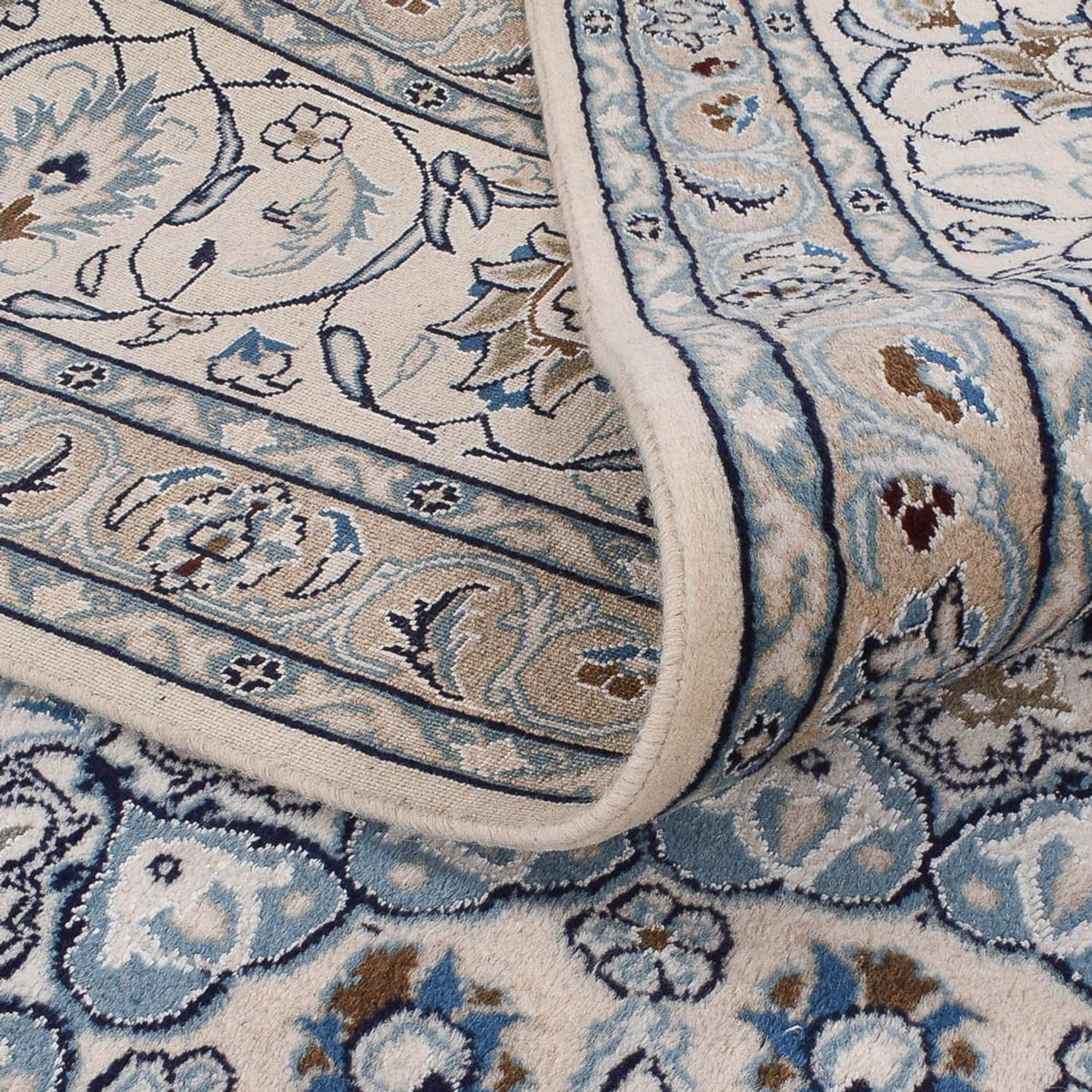 Perzisch tapijt - Nain - 410 x 294 cm - donkerblauw