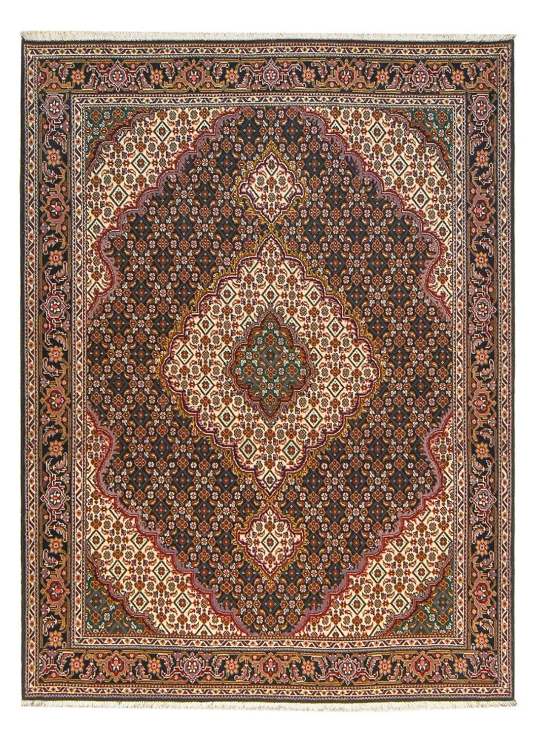 Perzisch tapijt - Tabriz - Royal - 201 x 150 cm - bruin