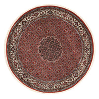 Perzisch tapijt - Bijar rond  - 150 x 150 cm - donkerrood