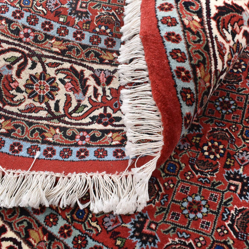 Perzisch tapijt - Bijar rond  - 150 x 150 cm - donkerrood