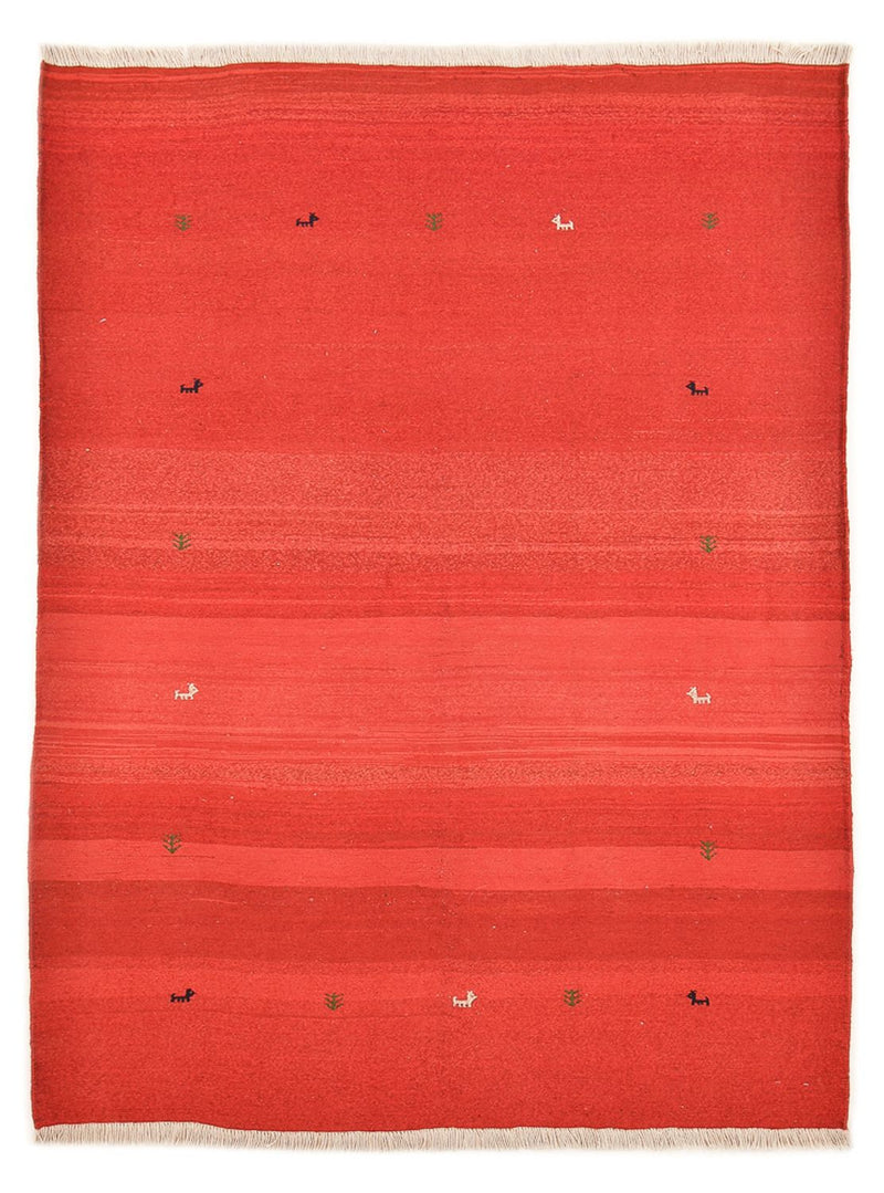 Gabbeh tapijt - Perzisch - 227 x 174 cm - rood