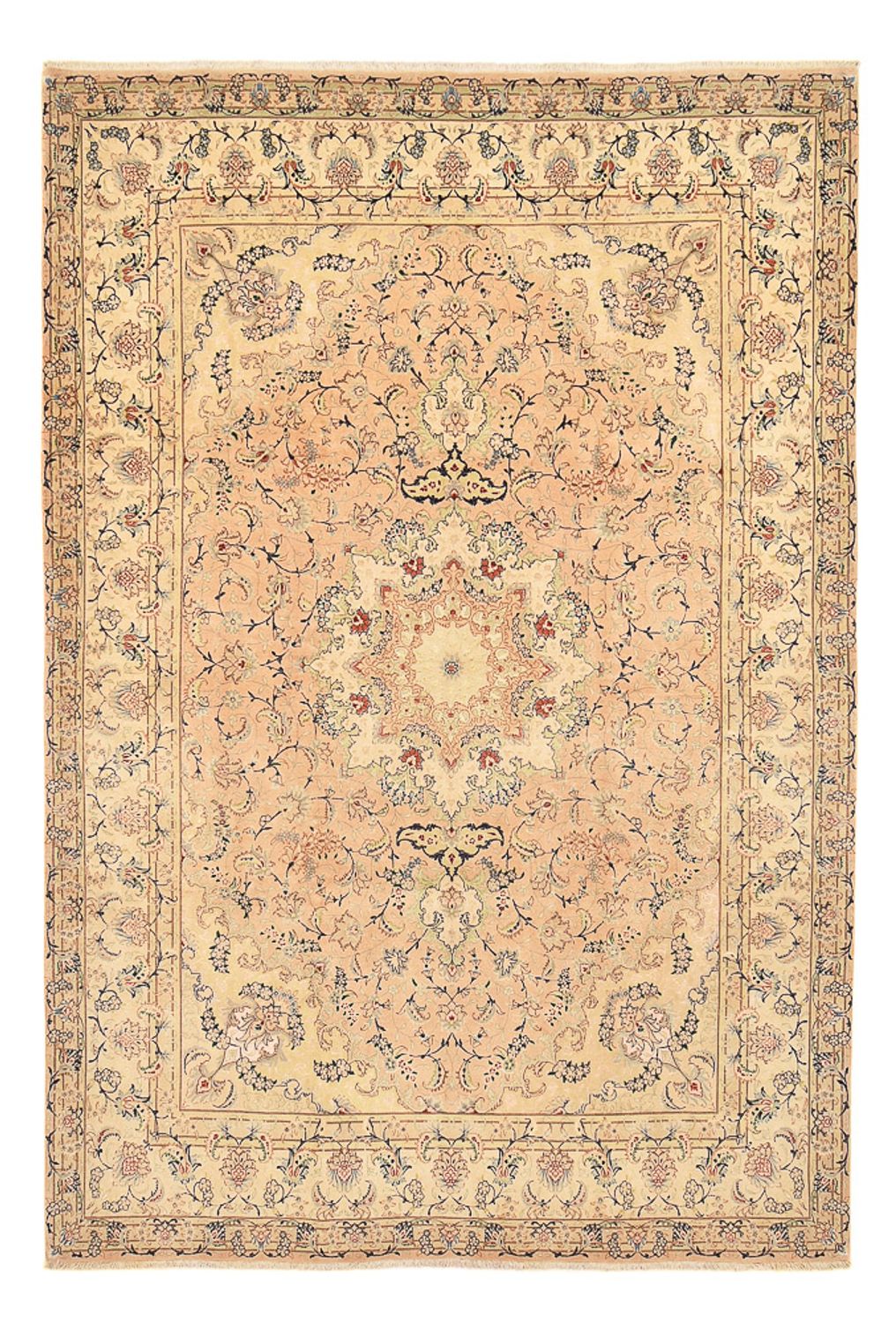 Perzisch tapijt - Tabriz - Royal - 367 x 258 cm - donker beige