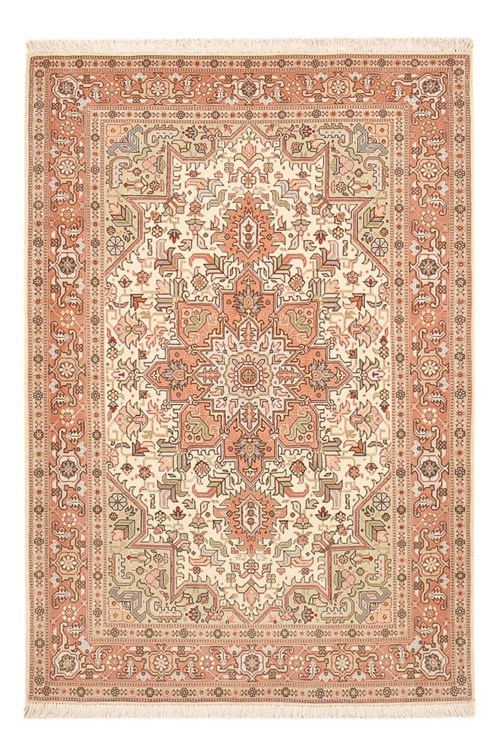 Perzisch tapijt - Tabriz - Royal - 159 x 102 cm - licht rood