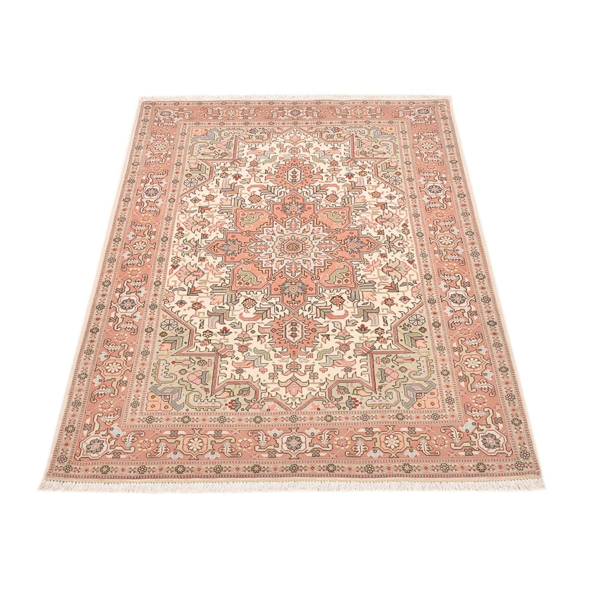 Perzisch tapijt - Tabriz - Royal - 159 x 102 cm - licht rood