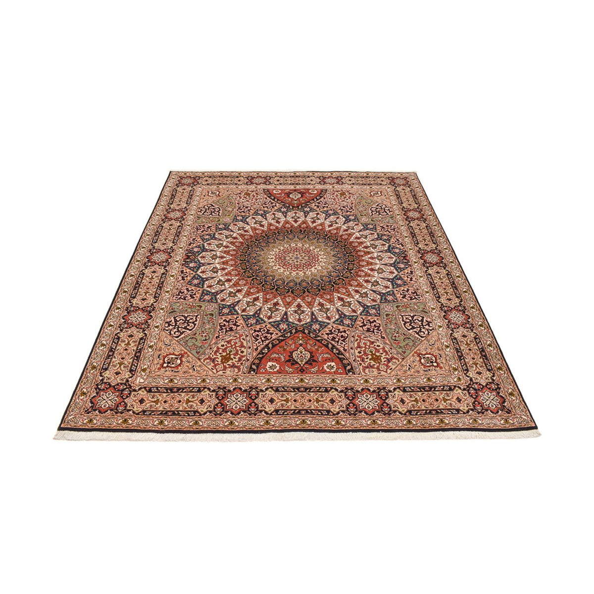 Perzisch tapijt - Tabriz - Royal - 260 x 205 cm - donker beige