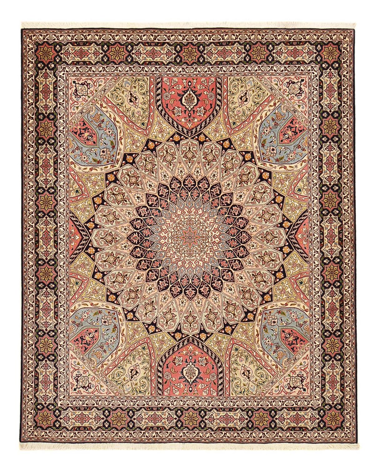 Perzisch tapijt - Tabriz - Royal - 250 x 208 cm - donker beige