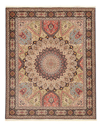 Perzisch tapijt - Tabriz - Royal - 250 x 208 cm - donker beige