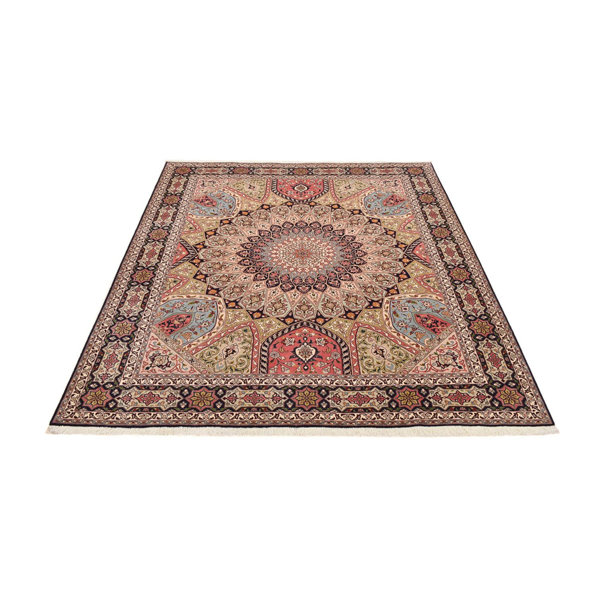 Perzisch tapijt - Tabriz - Royal - 250 x 208 cm - donker beige