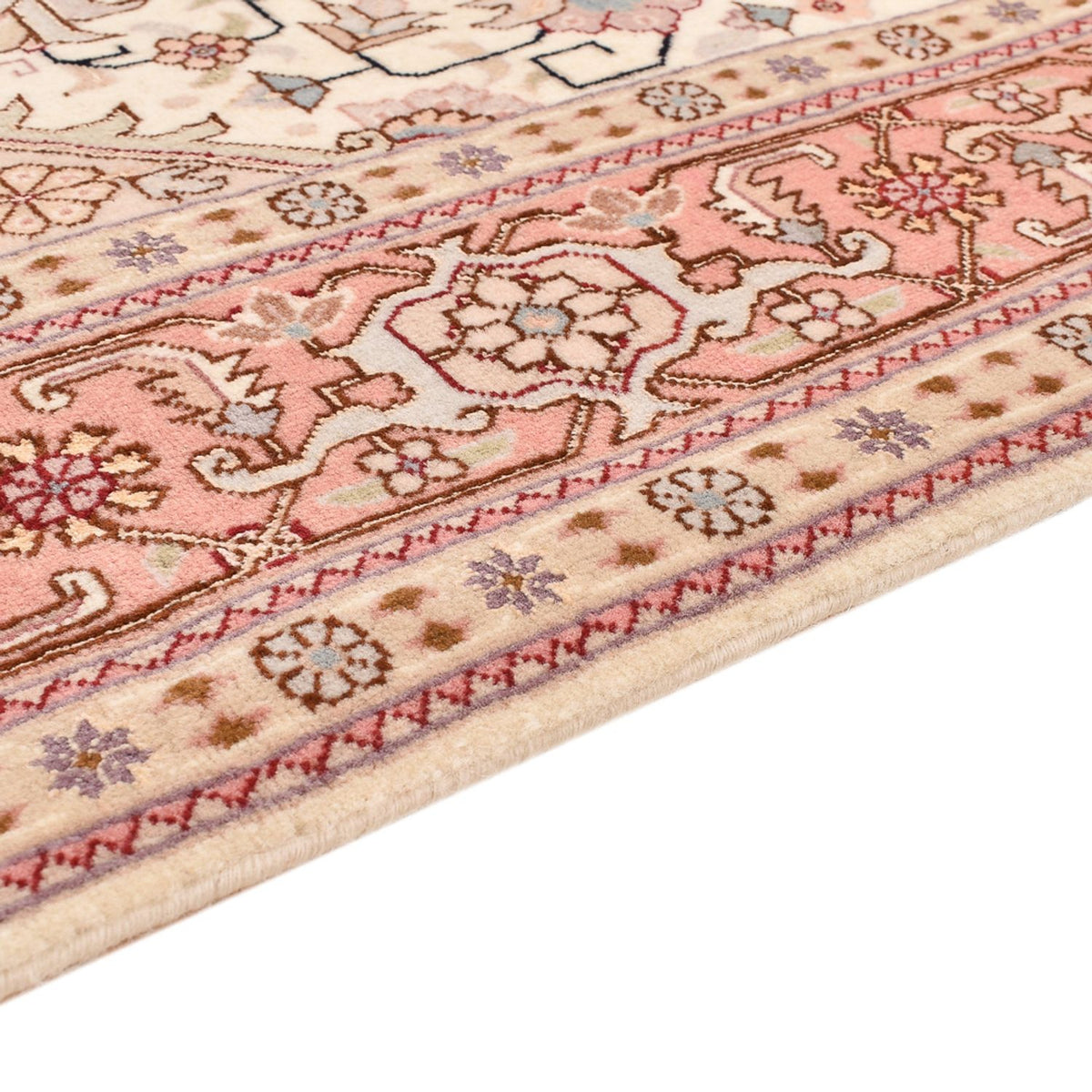 Perzisch tapijt - Tabriz - Royal - 161 x 105 cm - licht rood
