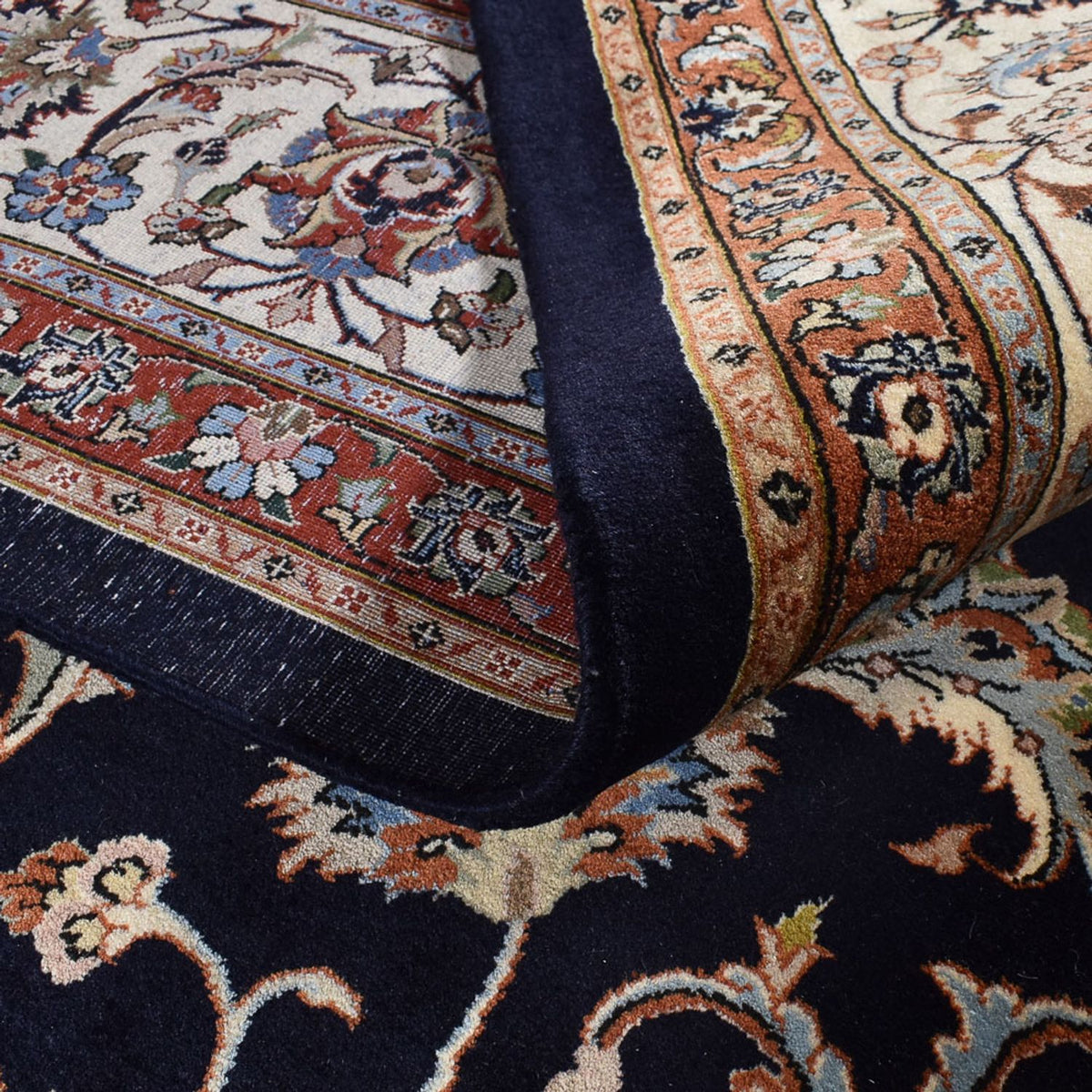 Perzisch tapijt - Klassiek - Koninklijke - 403 x 298 cm - donkerblauw