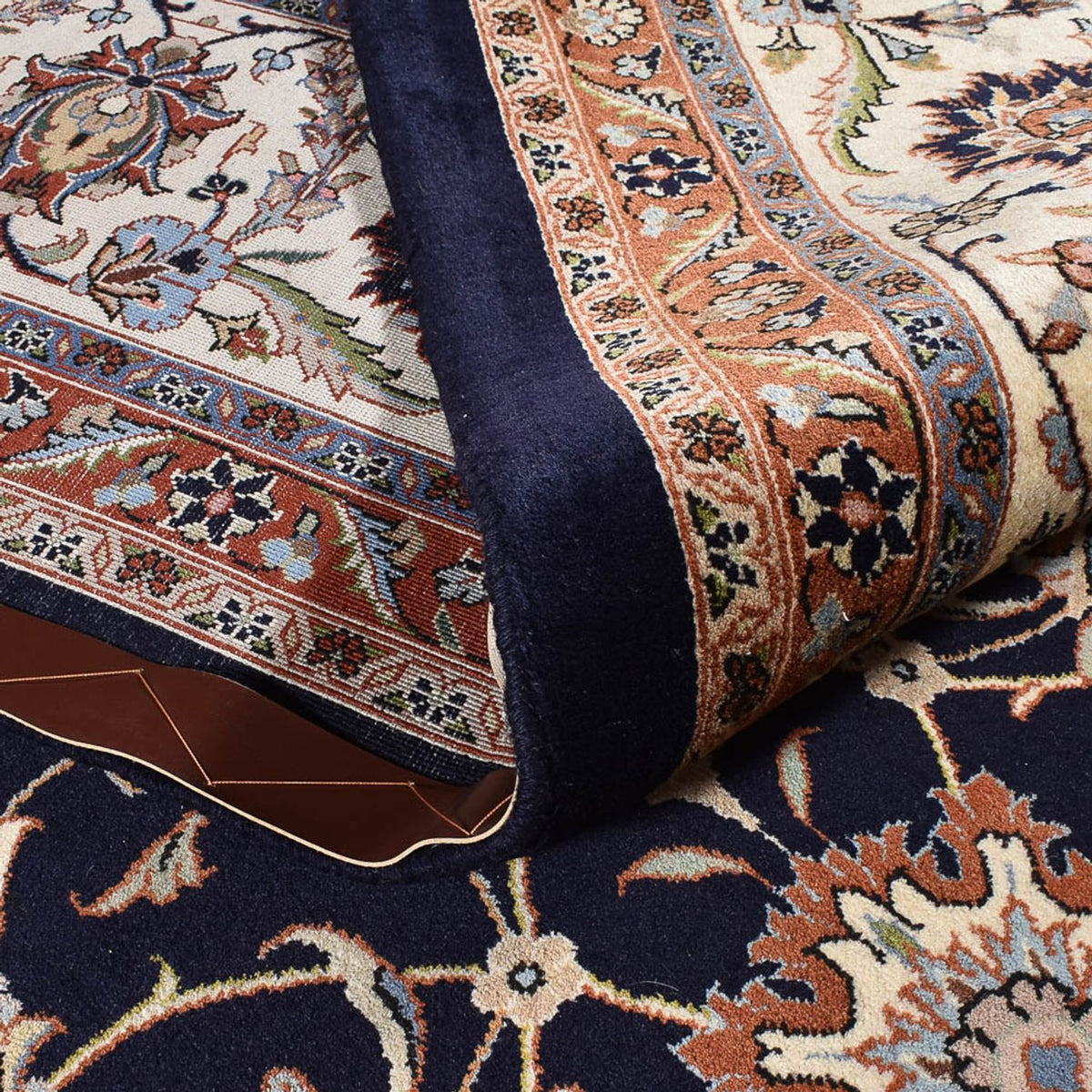 Perzisch tapijt - Klassiek - Koninklijke - 389 x 304 cm - donkerblauw