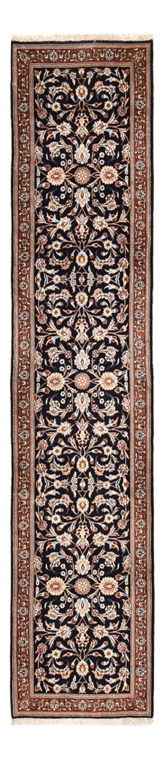 Loper Perzisch tapijt - Keshan - 338 x 75 cm - donkerblauw