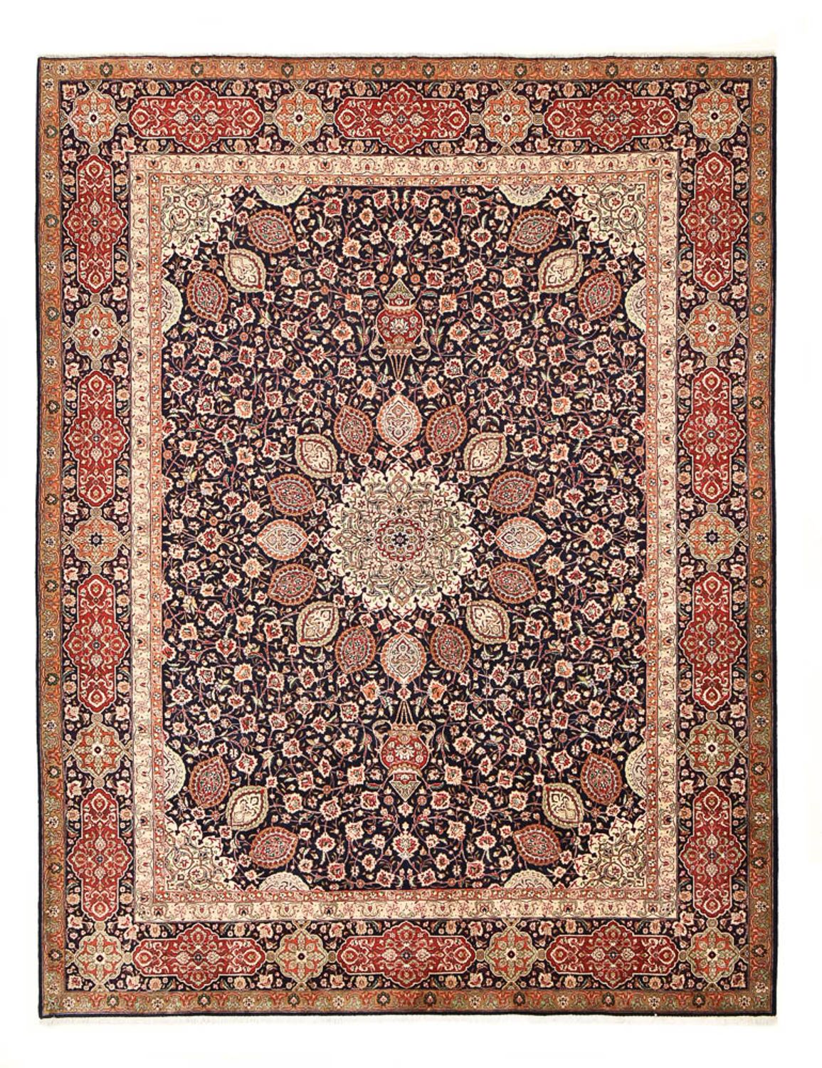 Perzisch tapijt - Tabriz - Royal - 392 x 302 cm - roest