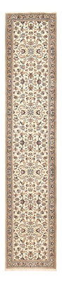 Loper Perzisch tapijt - Keshan - 373 x 79 cm - beige