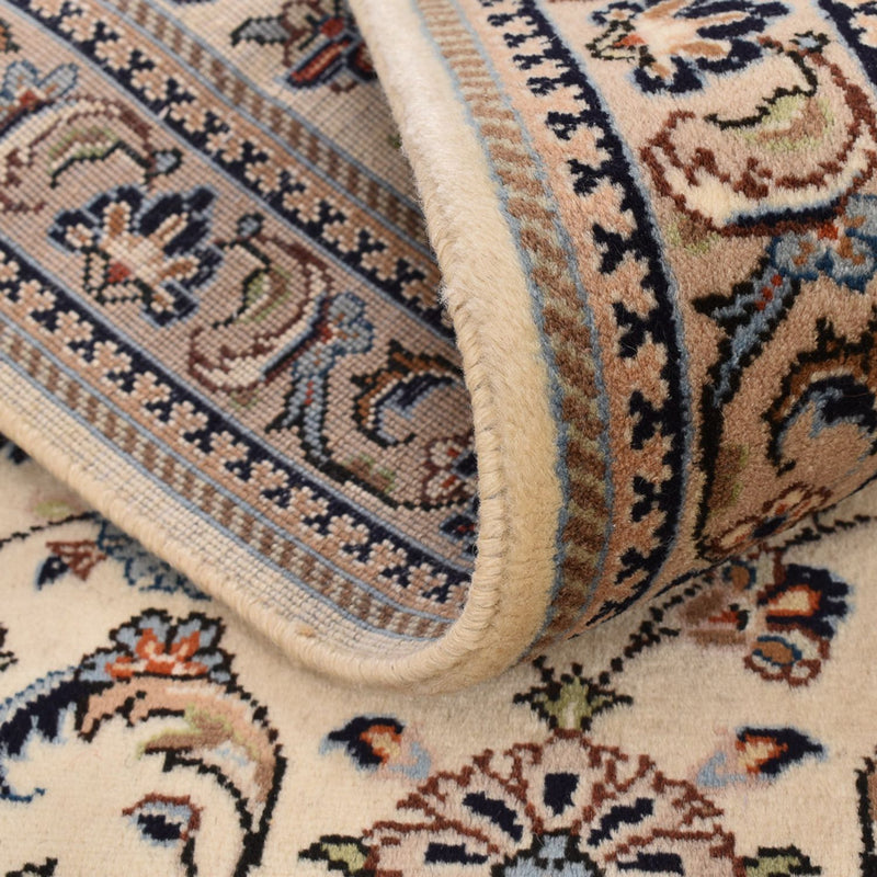 Loper Perzisch tapijt - Keshan - 373 x 79 cm - beige