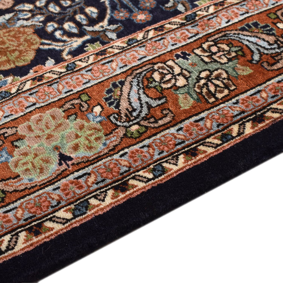 Sarouk Tapijt 138x202cm - Perzisch tapijt - donkerblauw