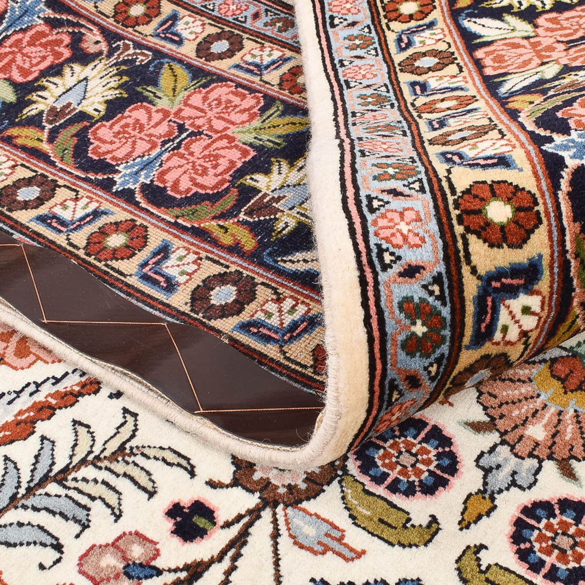 Perzisch tapijt - Bijar - 233 x 178 cm - licht beige