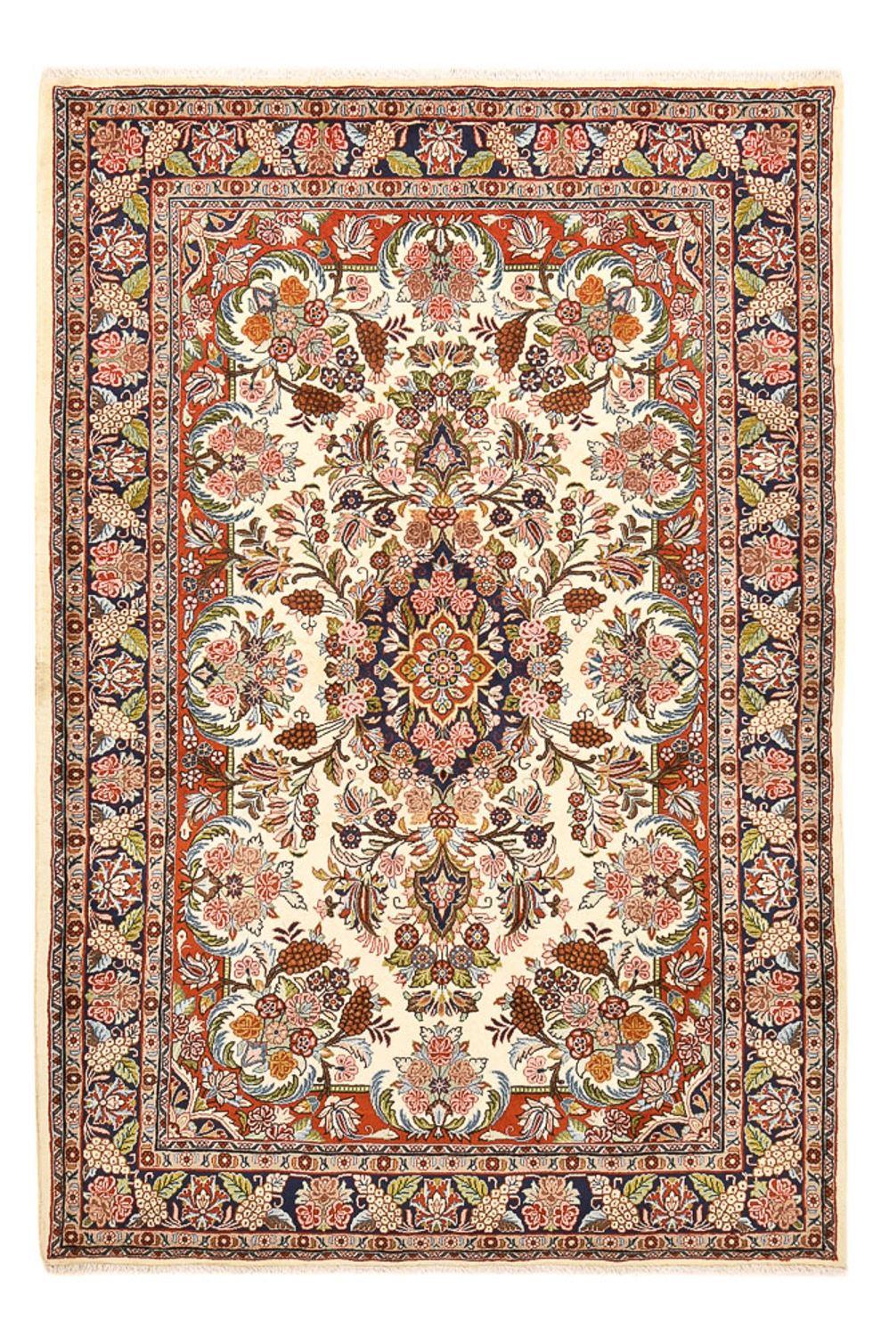 Perzisch tapijt - Bijar - 204 x 138 cm - licht beige