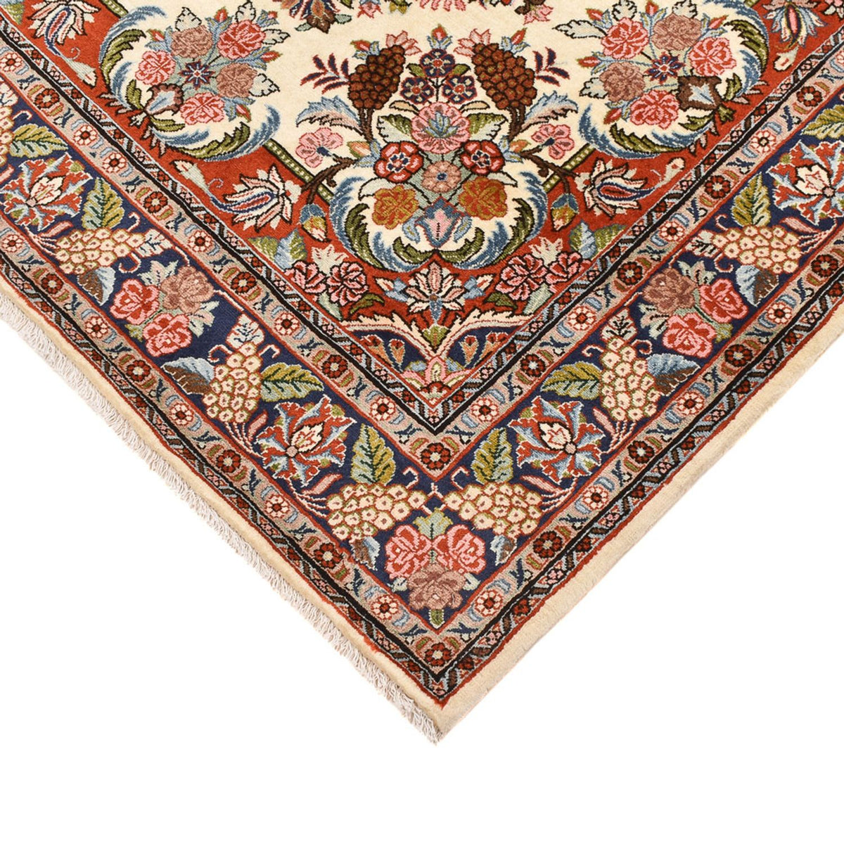 Perzisch tapijt - Bijar - 204 x 138 cm - licht beige