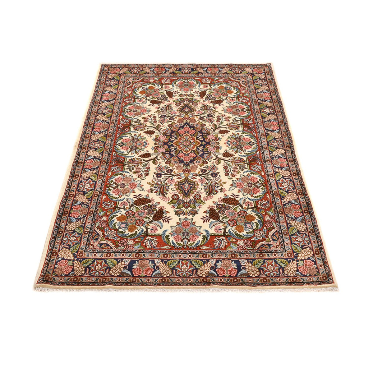 Perzisch tapijt - Bijar - 204 x 138 cm - licht beige