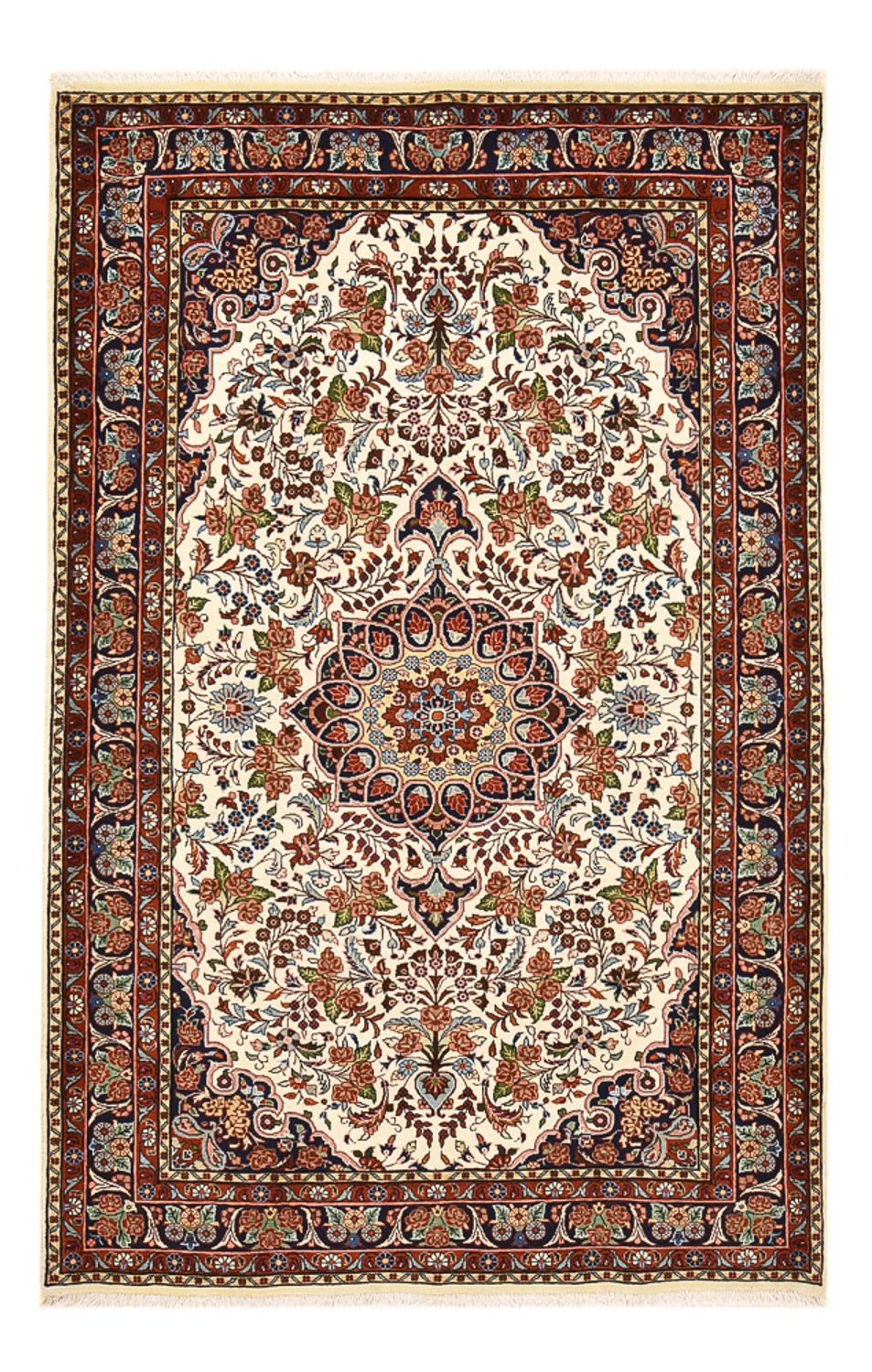 Perzisch tapijt - Bijar - 211 x 135 cm - crème