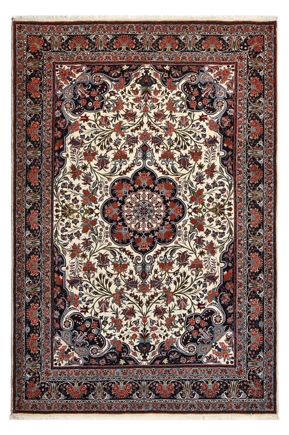 Perzisch tapijt - Bijar - 298 x 203 cm - licht beige