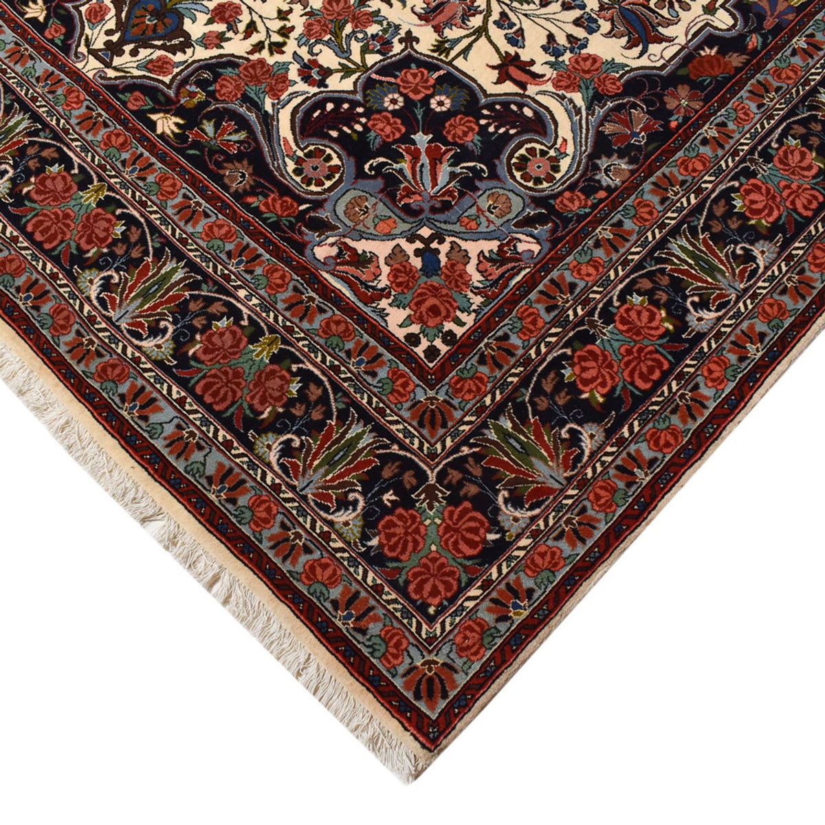 Perzisch tapijt - Bijar - 298 x 203 cm - licht beige