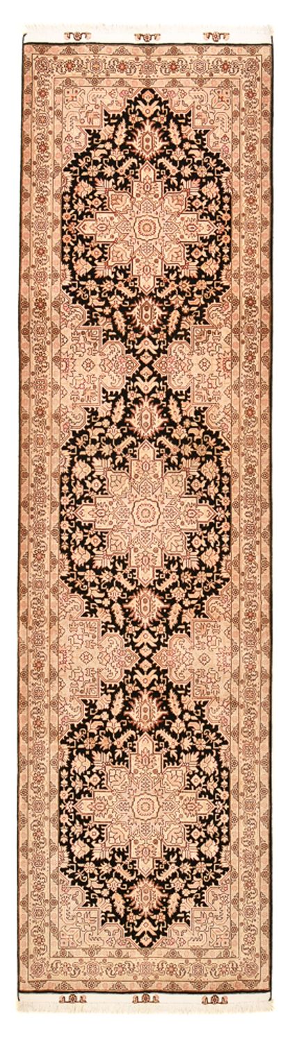 Loper Perzisch tapijt - Tabriz - Royal - 305 x 80 cm - licht beige