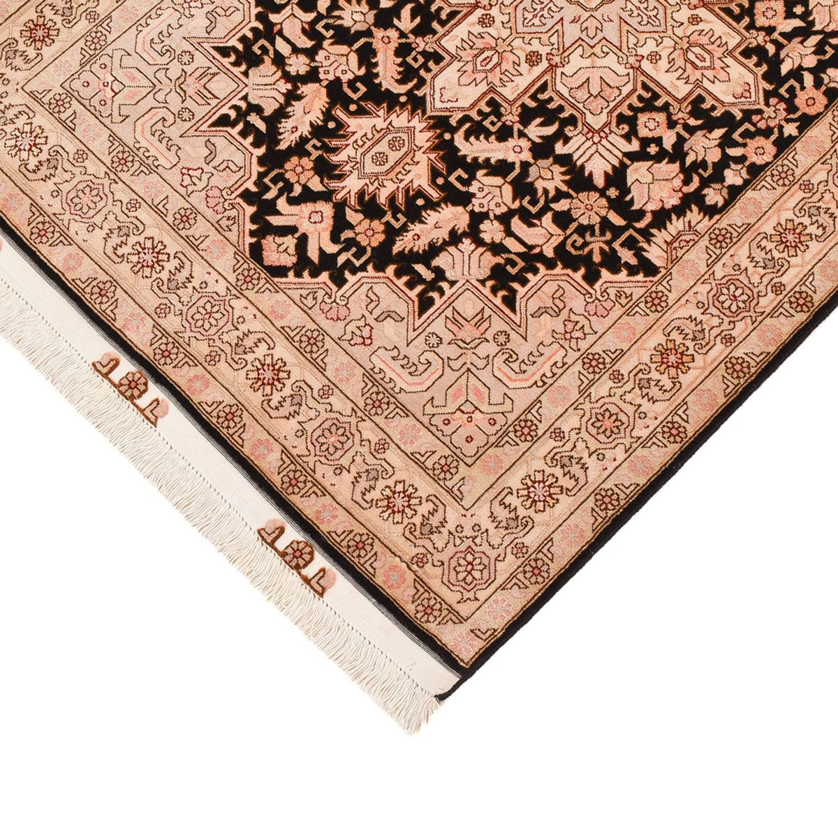 Loper Perzisch tapijt - Tabriz - Royal - 305 x 80 cm - licht beige