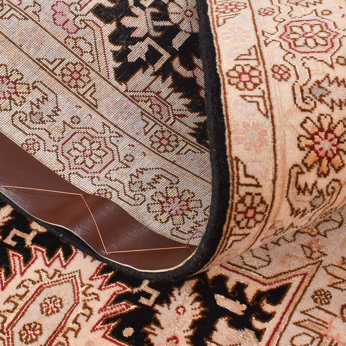 Loper Perzisch tapijt - Tabriz - Royal - 305 x 80 cm - licht beige