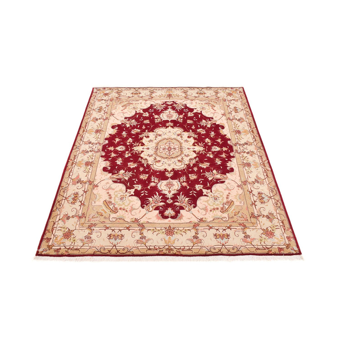 Perzisch tapijt - Tabriz - Royal - 191 x 148 cm - rood