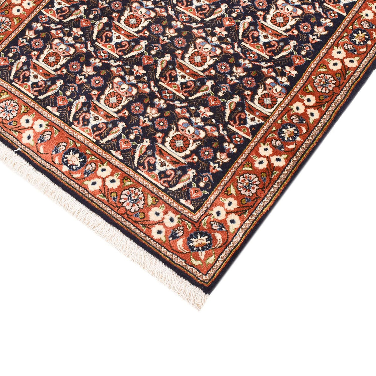Loper Gabbeh Tapijt - Kashkuli Perzisch - 202 x 81 cm - donkerblauw