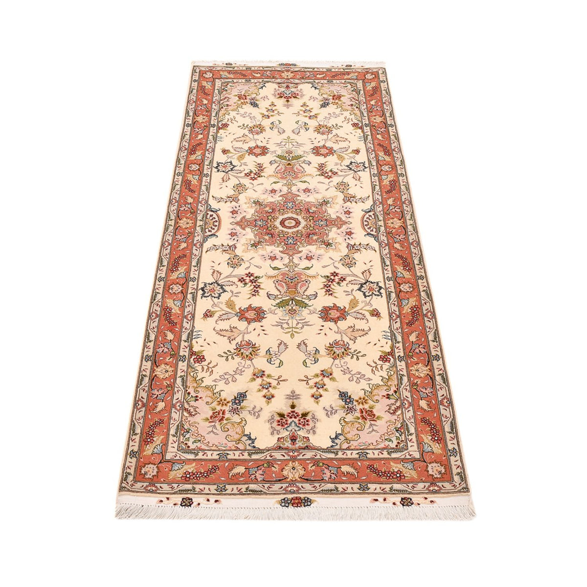 Loper Perzisch tapijt - Tabriz - Royal - 197 x 80 cm - beige