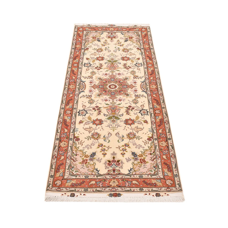 Loper Perzisch tapijt - Tabriz - Royal - 197 x 80 cm - beige