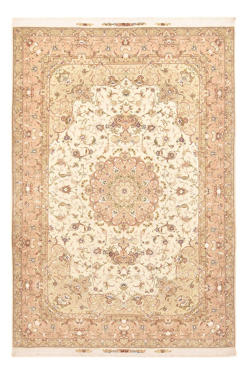 Perzisch tapijt - Tabriz - Royal - 298 x 203 cm - licht beige