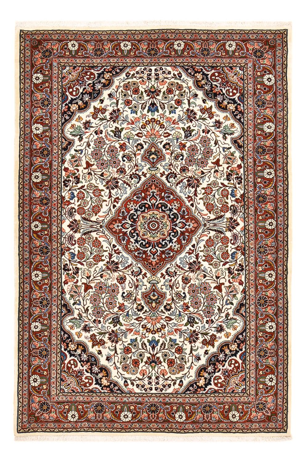 Perzisch tapijt - Bijar - 209 x 139 cm - crème