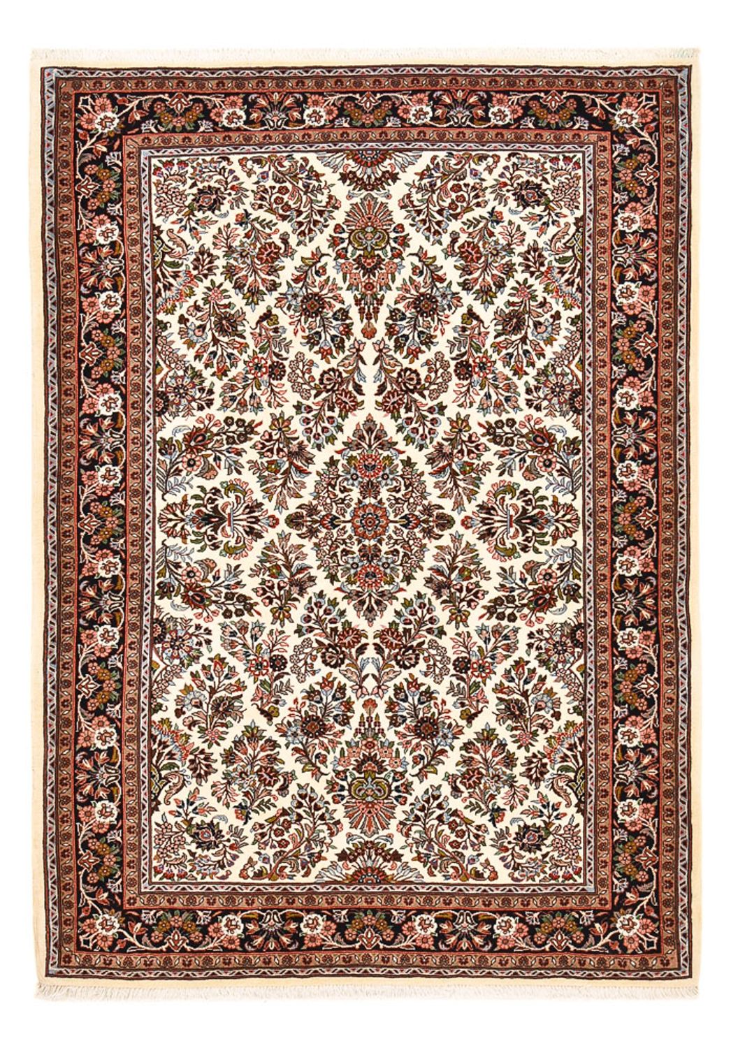 Perzisch tapijt - Bijar - 206 x 146 cm - crème