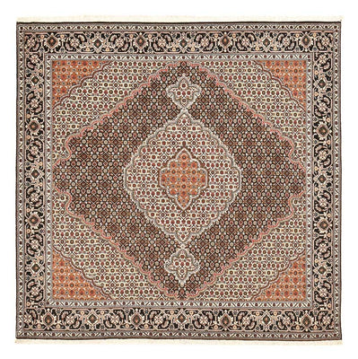 Perzisch tapijt - Tabriz - Royal vierkant  - 202 x 198 cm - bruin