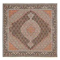 Perzisch tapijt - Tabriz - Royal vierkant  - 202 x 198 cm - bruin