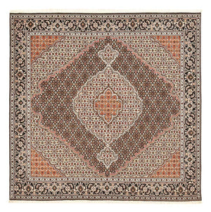 Perzisch tapijt - Tabriz - Royal vierkant  - 202 x 198 cm - bruin
