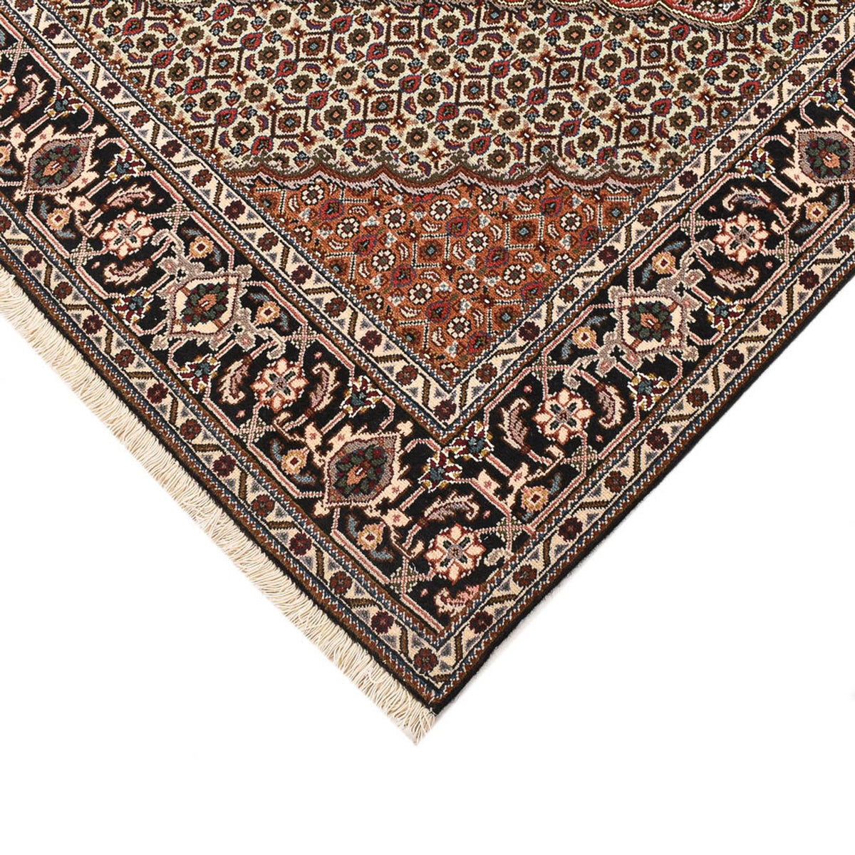 Perzisch tapijt - Tabriz - Royal vierkant  - 202 x 198 cm - bruin
