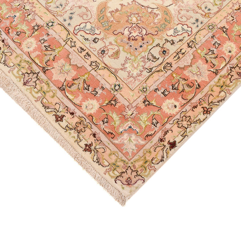 Perzisch tapijt - Tabriz - Royal - 210 x 153 cm - licht beige