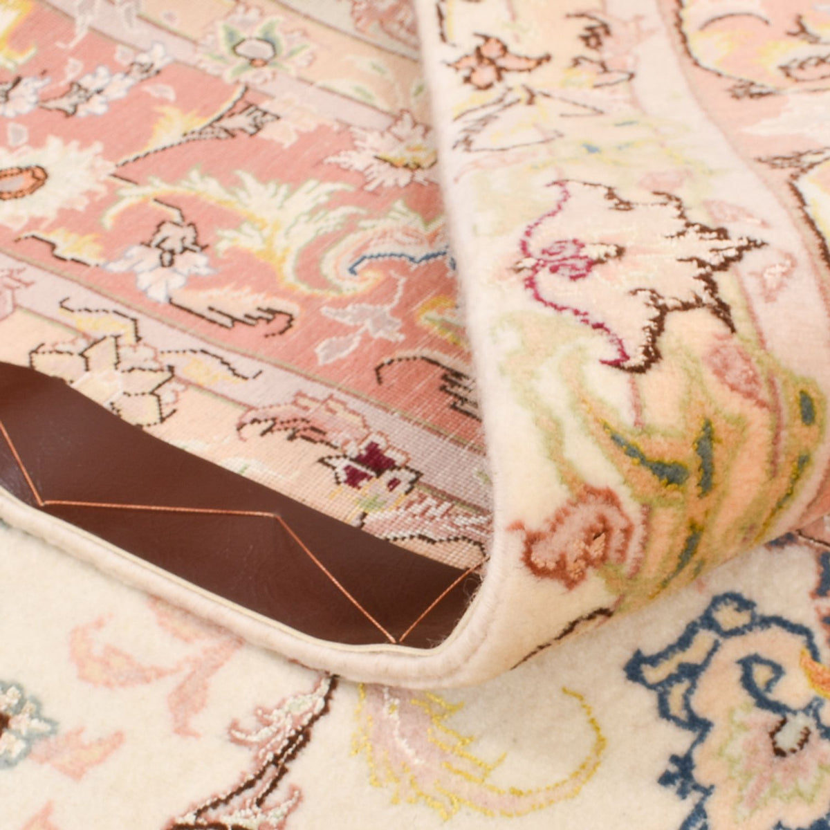 Perzisch tapijt - Tabriz - Royal - 210 x 153 cm - licht beige