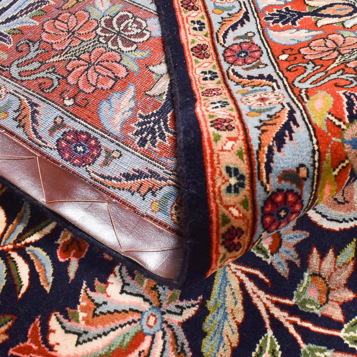 Perzisch tapijt - Bijar - 298 x 199 cm - donkerblauw