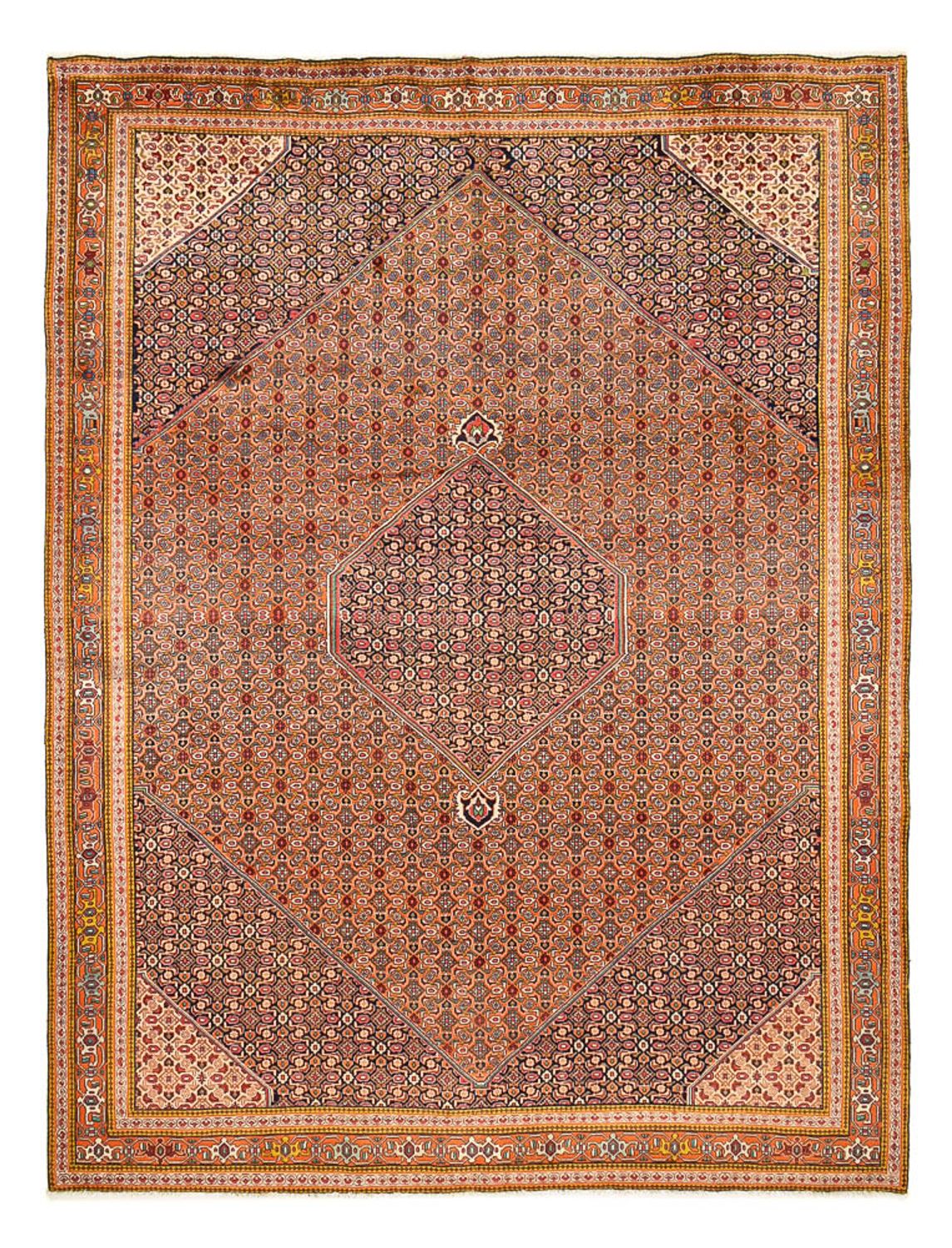 Perzisch tapijt - Bijar - 393 x 298 cm - donker beige