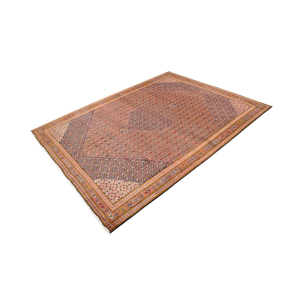 Perzisch tapijt - Bijar - 393 x 298 cm - donker beige