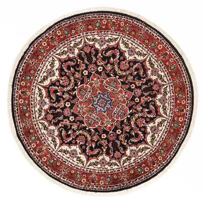 Perzisch tapijt - Bijar rond  - 155 x 155 cm - donkerrood